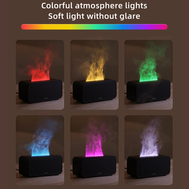 Transform Your Space with the New Mini Aroma Diffuser: Ultrasonic Cool Mist Maker & LED Essential Oil Flame Lamp