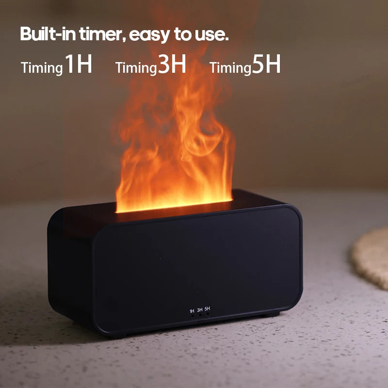 Transform Your Space with the New Mini Aroma Diffuser: Ultrasonic Cool Mist Maker & LED Essential Oil Flame Lamp